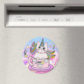 Unicorn Cat Magnet Magneet (Insitu (Vaatwasser))