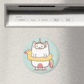 Unicorn Cat Magnet Magneet (Insitu (Vaatwasser))