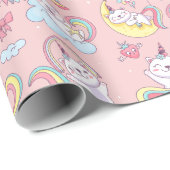 Unicorn Cats Cadeaupapier (Rol Hoek)