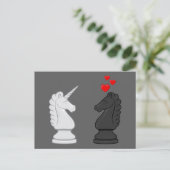 Unicorn Chess Knight Briefkaart (Staand voorkant)