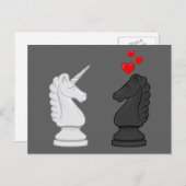 Unicorn Chess Knight Briefkaart (Voorkant / Achterkant)