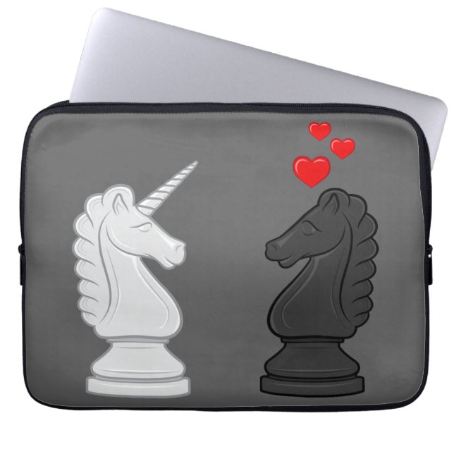 Unicorn Chess Knight Laptop Sleeve (Voorkant)