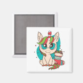 Unicorn Christmas Magneet (Voorkant / Achterkant)