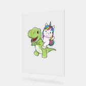 Unicorn Circule Sur Trex Cute Dinosaur Avec Unicor (Angle)