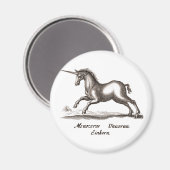 Unicorn Classic Running Magic Woodland Creature Magneet (Voorkant / Achterkant)