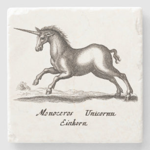 Unicorn Classic Running Magic Woodland Creature Stenen Onderzetter