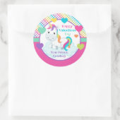 Unicorn Classroom Valentijnsdag Sticker (Tas)