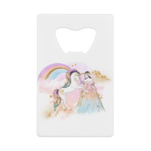 Unicorn Clipart Rainbow Fairytale Kredietkaart Flessenopener