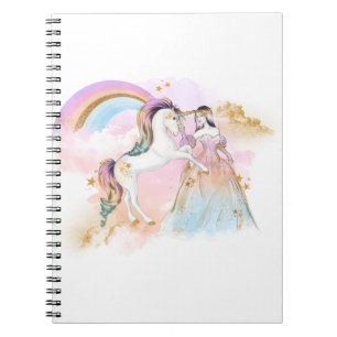 Unicorn Clipart Rainbow Fairytale Notitieboek