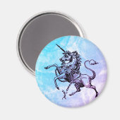  Unicorn Clouds Magnet Magneet (Voorkant / Achterkant)
