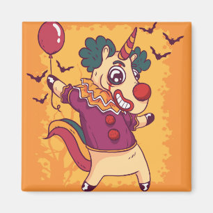 Unicorn Clown Magneet