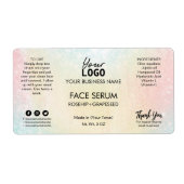 Unicorn Colour Face Serum Label (Voorkant)