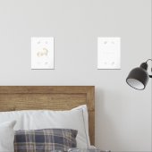 Unicorn Customisé nom jeu d'impression de 2 (Chambre à coucher)