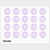 Unicorn Cute Kids Pastel Enveloppe Stickers Sceau (Feuille)