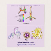 Unicorn Cute pegacorn pegasus pony griffon Visitekaartjes (Buitenkant ongevouwen)