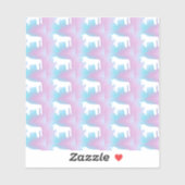 Unicorn, Cute Preppy sticker (Vel)