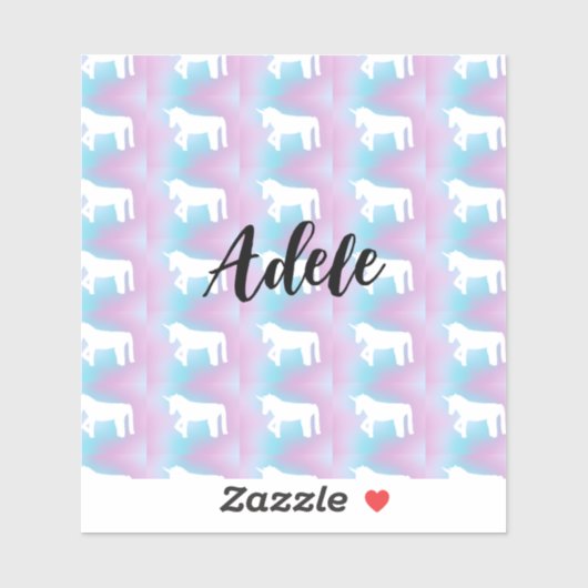 Unicorn Cute Preppy sticker (Feuille)