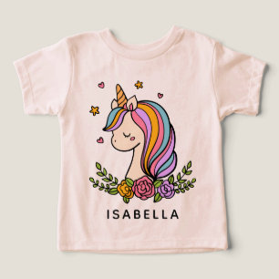 Unicorn Cute Whimsical Girly Persoonlijke naam
