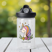 Unicorn Cute Whimsical Girly Persoonlijke naam Waterfles