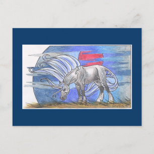 Unicorn Cycle - Winter ©1999 Briefkaart