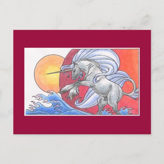 Unicorn Cycle — Zomer ©1999 Briefkaart (Voorkant)