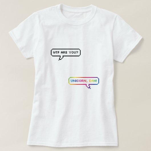 Unicorn, Dah! T-shirt (Design voorkant)