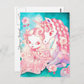 Unicorn Delight Briefkaart (Voorkant / Achterkant)