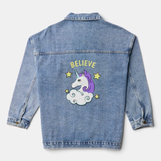 Unicorn Design Denim Jacket (Achterkant)
