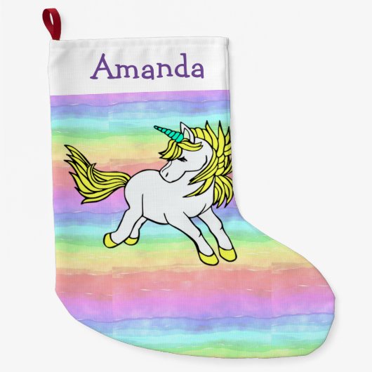 Unicorn Design Kerststuring Grote Kerstsok (Voorkant)