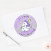 Unicorn Design Sticker Étiquette (Enveloppe)