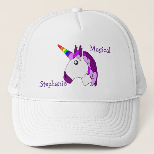 Unicorn Design Trucker Pet (Voorkant)