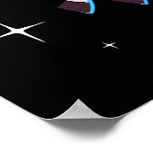 Unicorn-dieren in de ruimte poster (Hoek)