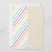 Unicorn & Dinosaur Invitations Garçon fille Annive (Dos)