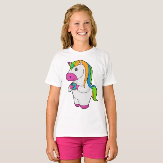 Unicorn Donut T-shirt (Voorkant volledig)