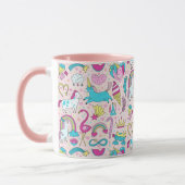 Unicorn Doodle Motif Mug (Gauche)
