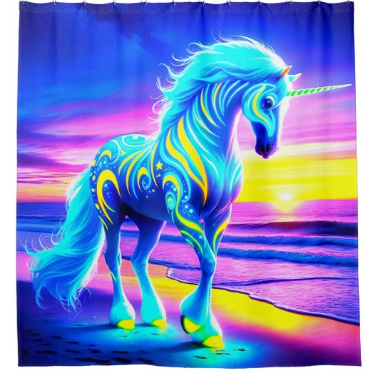 Unicorn Douchegordijn (Voorkant)