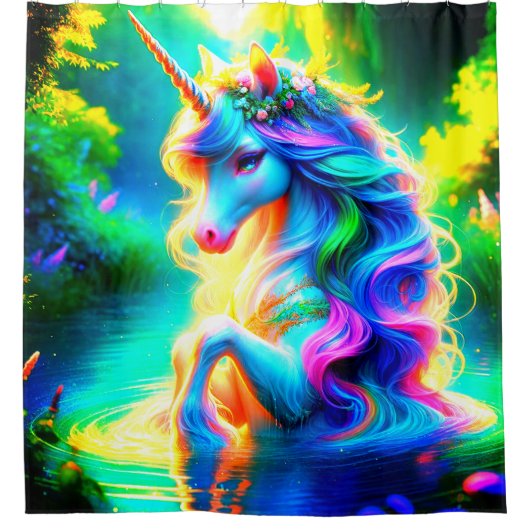 Unicorn Douchegordijn (Voorkant)