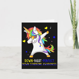 Unicorn Down Perfect Down Syndrome Awareness Kaart