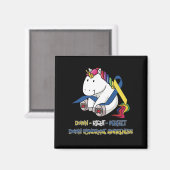 Unicorn Down Right Perfec Down Syndroeness Magneet (Voorkant / Achterkant)