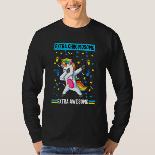 Unicorn Down Syndrome Bewustheid Extra Chromosoom T-shirt