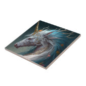 Unicorn Dragon Fantasy Art Tegeltje (Zijkant)