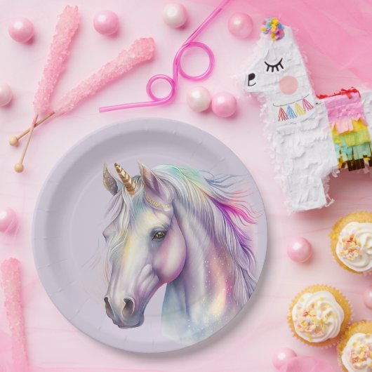 Unicorn Dream Papieren Bordje (Feest)