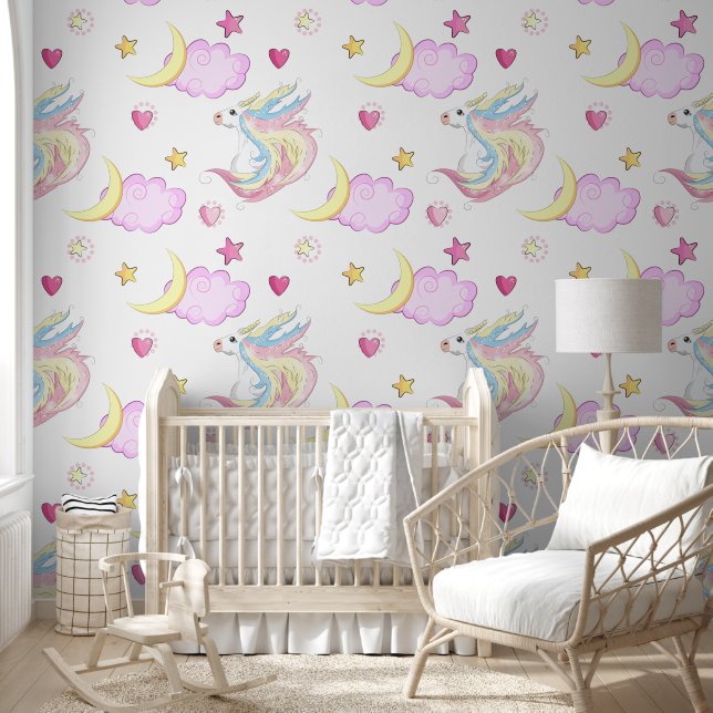 Unicorn Dream Sky Behang (Kinderen)
