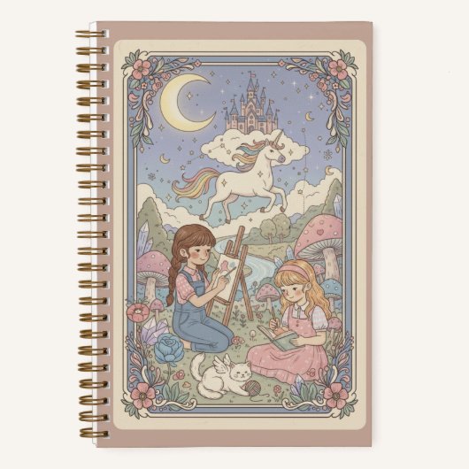 Unicorn Dream & Whimsical Artists Meadow Journal (Recto)
