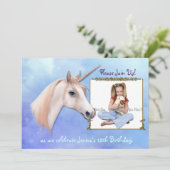 Unicorn Dreams 12th Birthday Kaart (Staand voorkant)