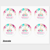 Unicorn Dreams Anniversaire Fête Favoriser Sticker (Feuille)