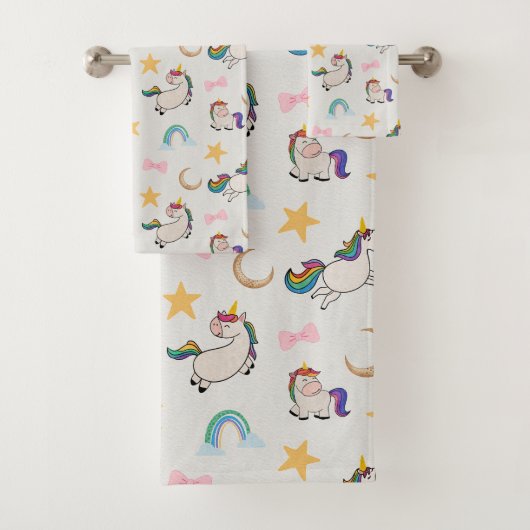 Unicorn Dreams Bath Towel Set (v.1) (En situation)