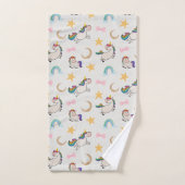 Unicorn Dreams Bath Towel Set (v.1) Bad Handdoek (Handdoek)