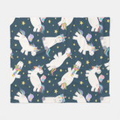 Unicorn Dreams Fleece Deken (Voorkant (Horizontaal))