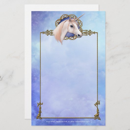 Unicorn Dreams Imaginaire papeterie (Devant / Derrière)